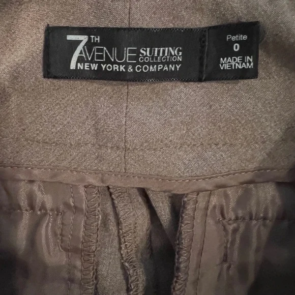 New York & Company 7th Avenue Suit Company Pants size 0 Petite - Picture 3 of 3